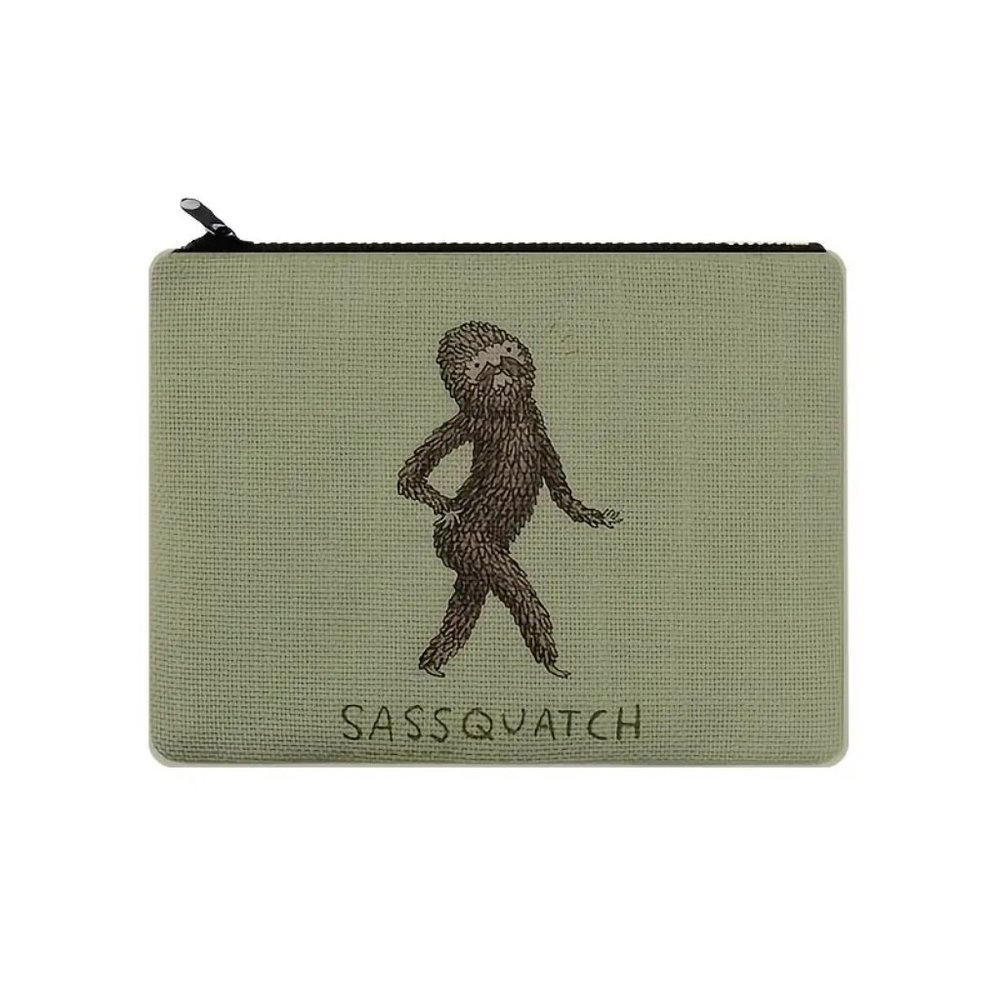 Sass-quatch cosmetics bag